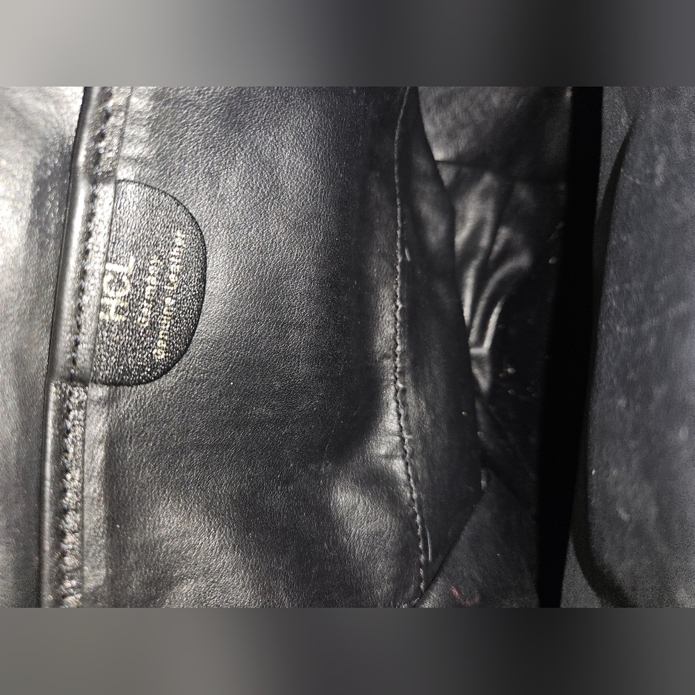 HCL Black Leather Backpack - Picture 3 of 8